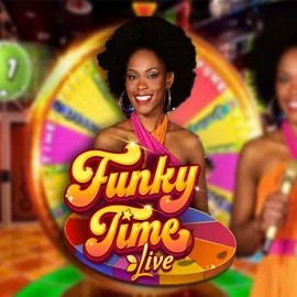 Funky Time slot logo by Evolution at Safe Casino